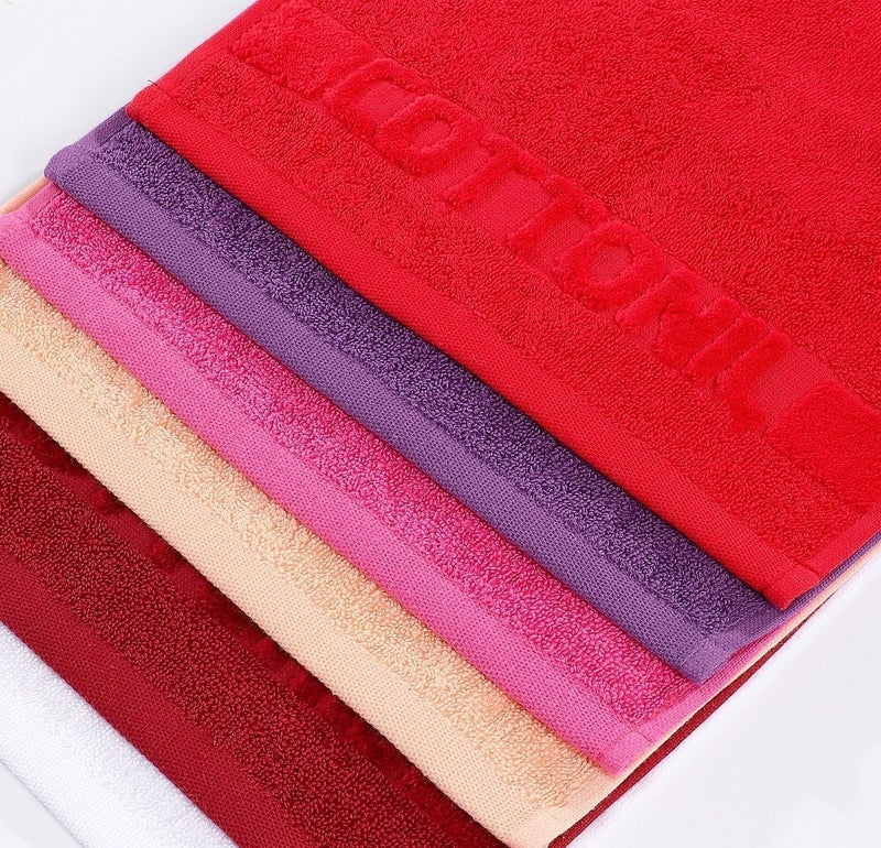 Cottonil® Hand Towels Bundle of 6 Different Colors (30 X 30 cm) - Image 2